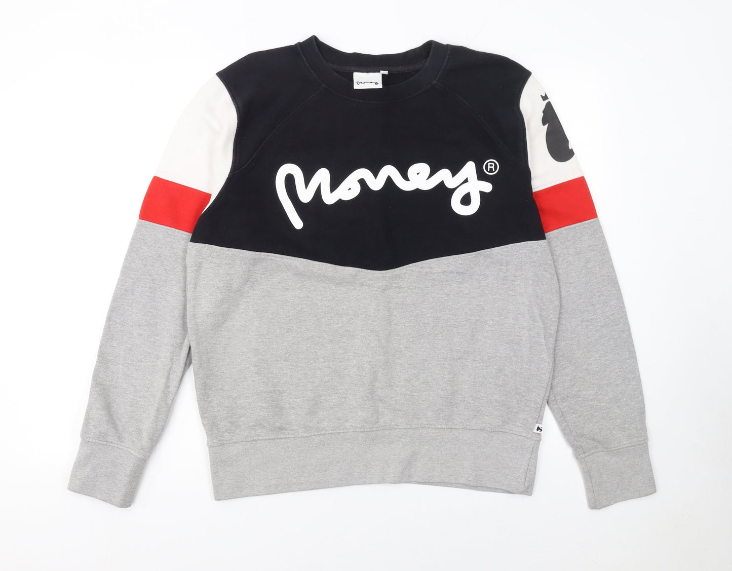 Mens UK Size M Money Multicoloured Pullover Sweatshirt