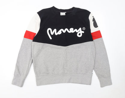Mens UK Size M Money Multicoloured Pullover Sweatshirt