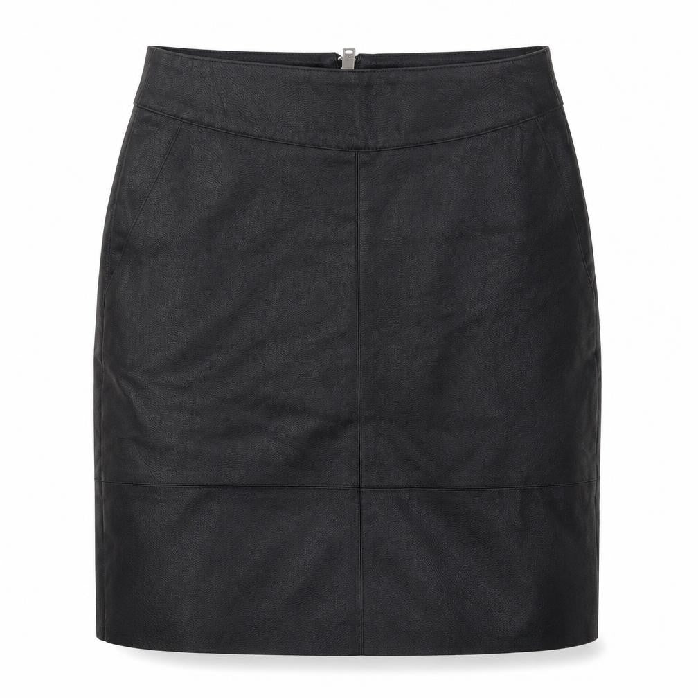 Womens UK Size 6 Only Straight & Pencil Faux Leather Skirt