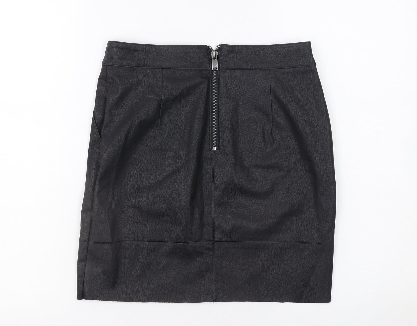Womens UK Size 6 Only Straight & Pencil Faux Leather Skirt