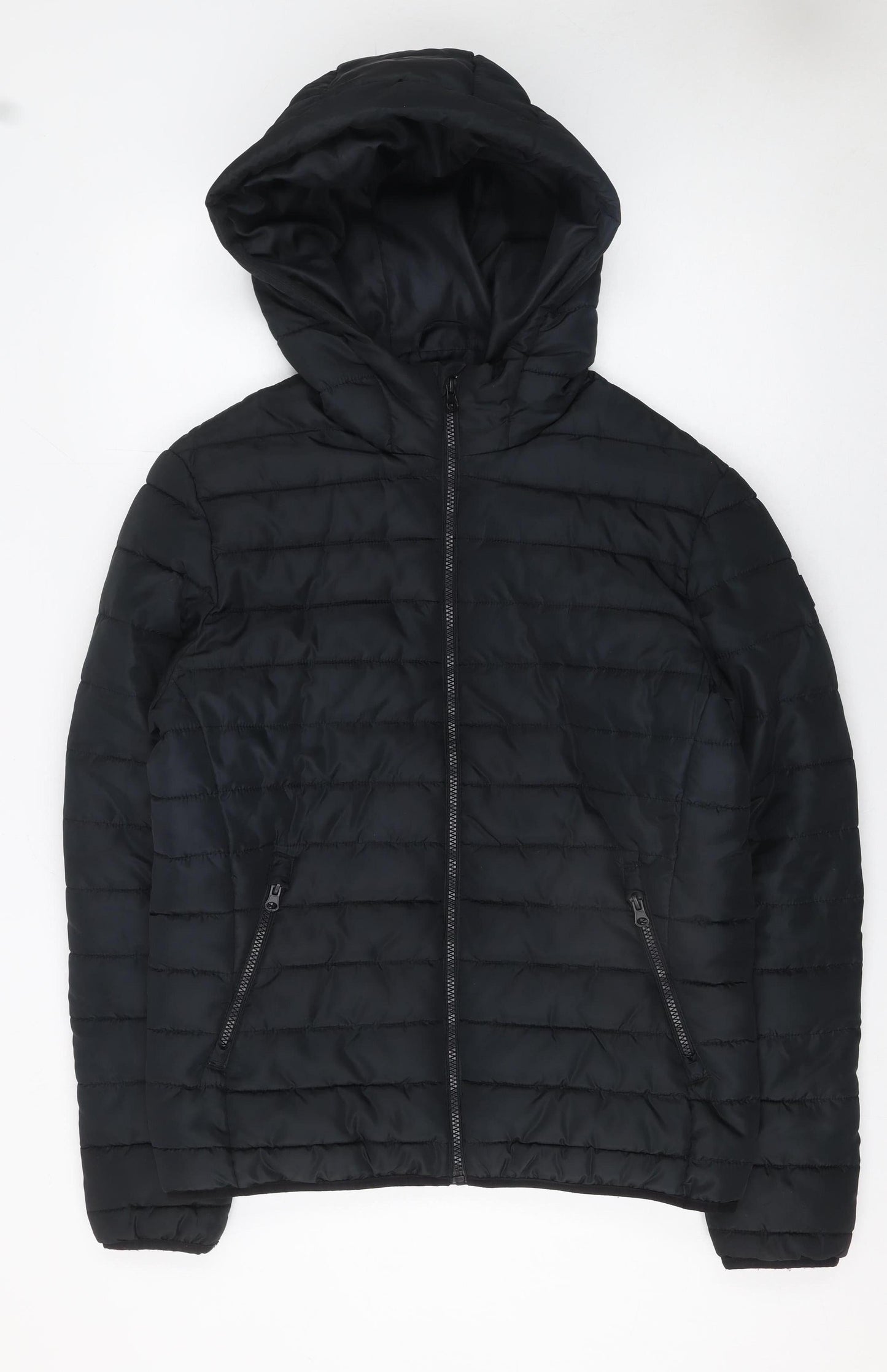 Mens UK Size S JACK & JONES Black Puffer Jacket
