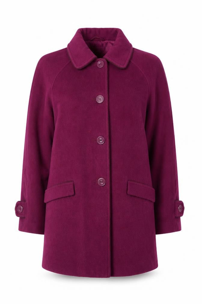 Womens UK Size 12 Honor Millburn Purple Overcoat