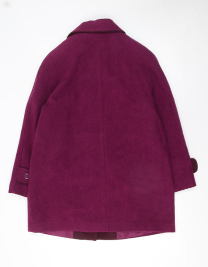 Womens UK Size 12 Honor Millburn Purple Overcoat