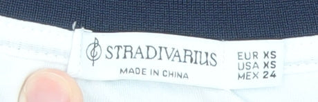 Mens UK Size XS Stradivarius Blue  T-Shirt