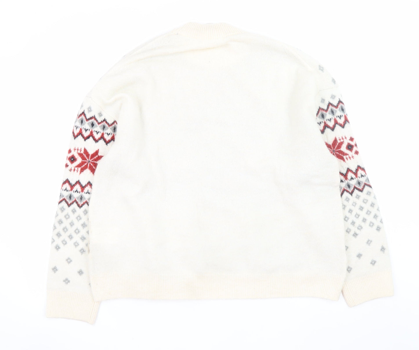 Mens UK Size L H&M Ivory Pullover Jumper