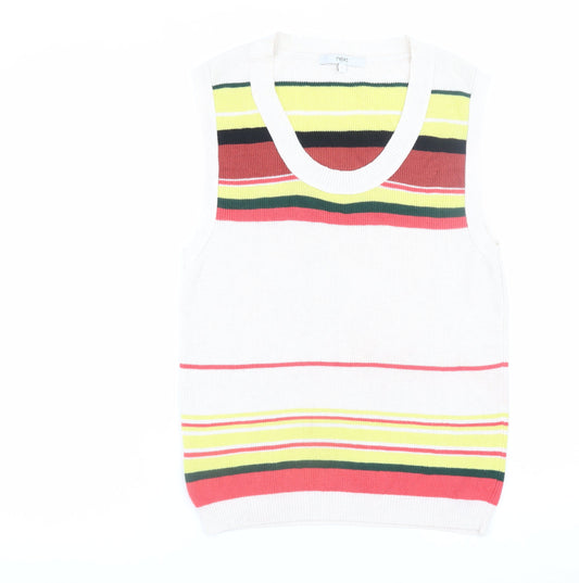 Womens UK Size 10 NEXT Multicoloured Vest Jumper