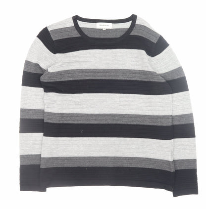 Mens UK Size M BASSINI Grey Pullover Jumper