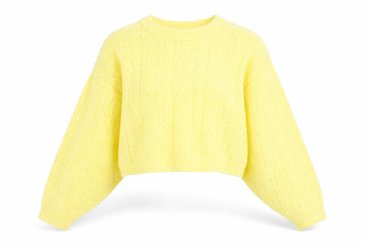 Womens UK Size M Reclaimed Vintage Yellow Pullover Jumper