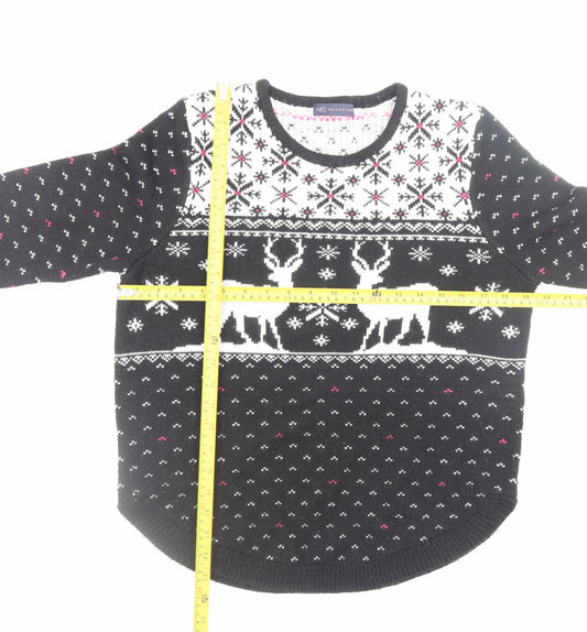 Womens UK Size M Marks and Spencer Black Pullover Jumper