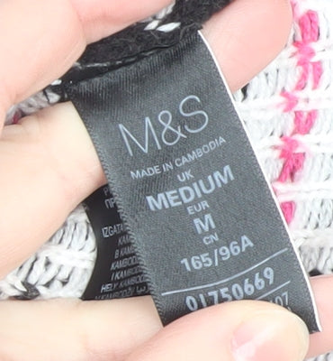 Womens UK Size M Marks and Spencer Black Pullover Jumper