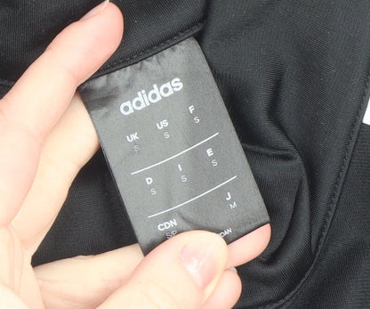 Adidas Mens Black Small Full Zip Basic Jacket Sportswear