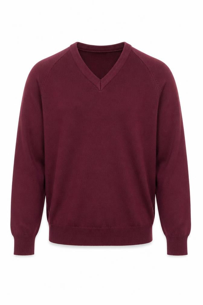 Mens UK Size M Hunter Red Pullover Jumper