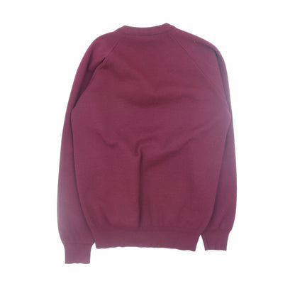 Mens UK Size M Hunter Red Pullover Jumper