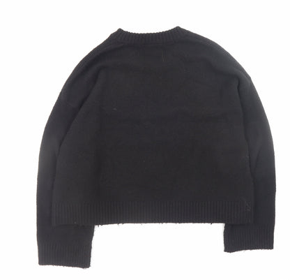 Womens UK Size M Monki Black Pullover Jumper
