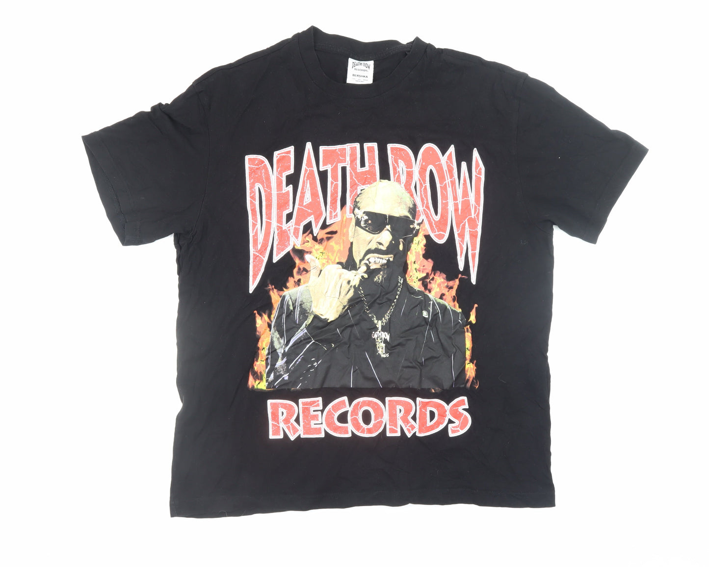Mens UK Size L Bershka Black  T-Shirt