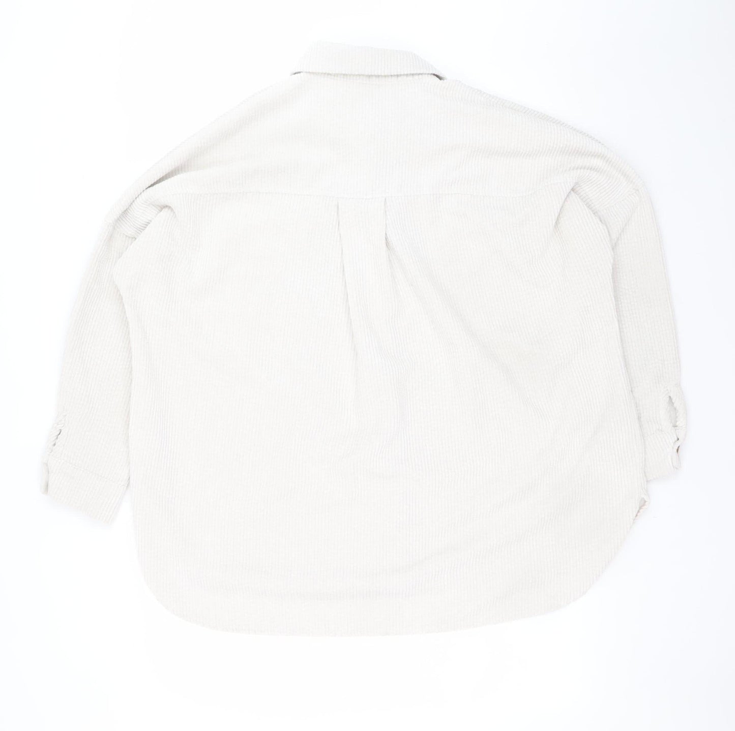 Womens UK Size 14 Stradivarius Beige Basic Jacket