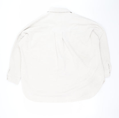 Womens UK Size 14 Stradivarius Beige Basic Jacket