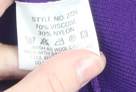 Womens UK Size L Autonomy Purple Cardigan Jumper