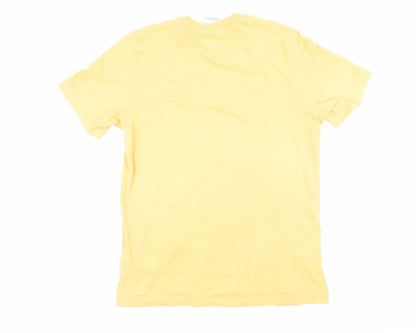 Mens UK Size S adidas Yellow  T-Shirt
