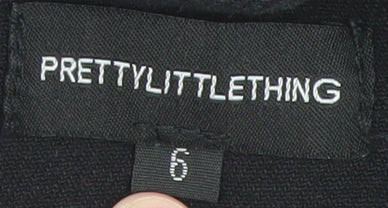 Womens UK Size 6 PRETTYLITTLETHING Black Basic Jacket