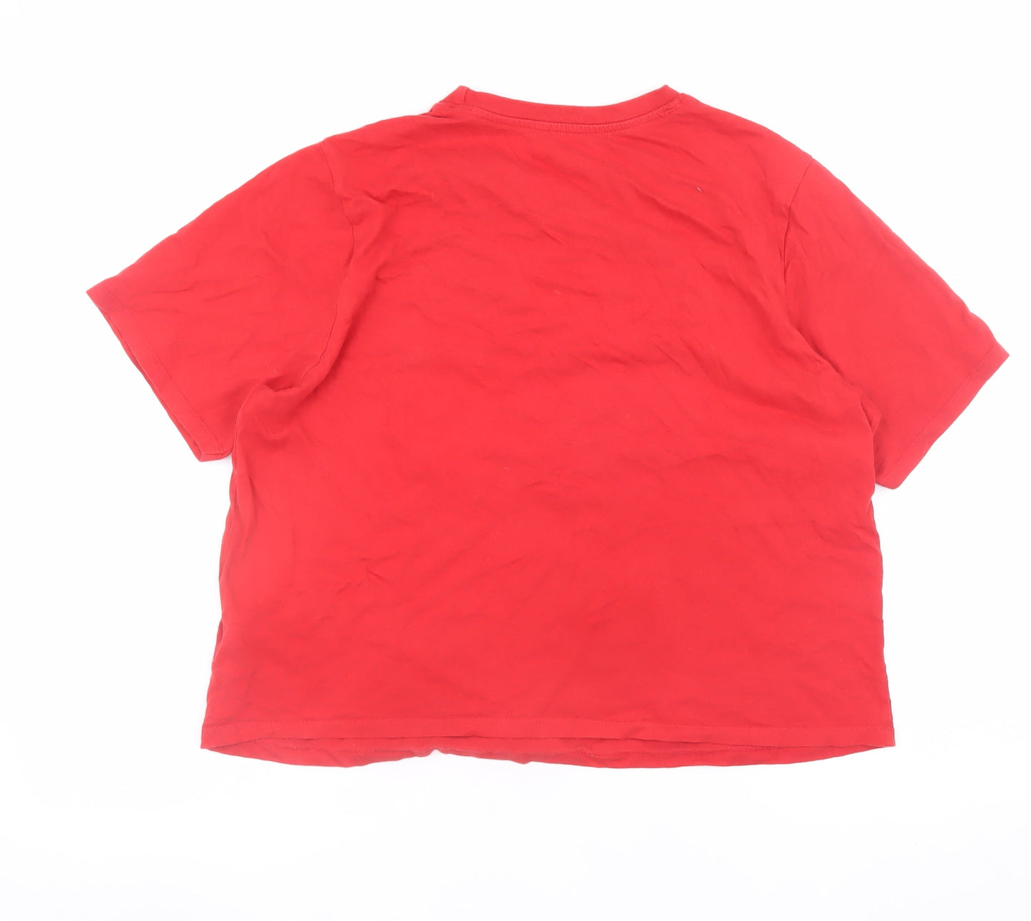 Girls UK Size 12-14 Years Sanrio Red Basic T-Shirt
