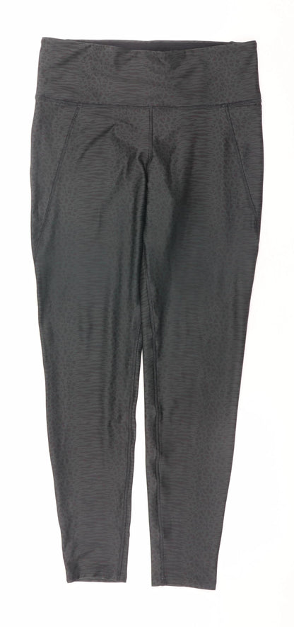 Womens UK Size L Reebok  Ankle Black Leggings
