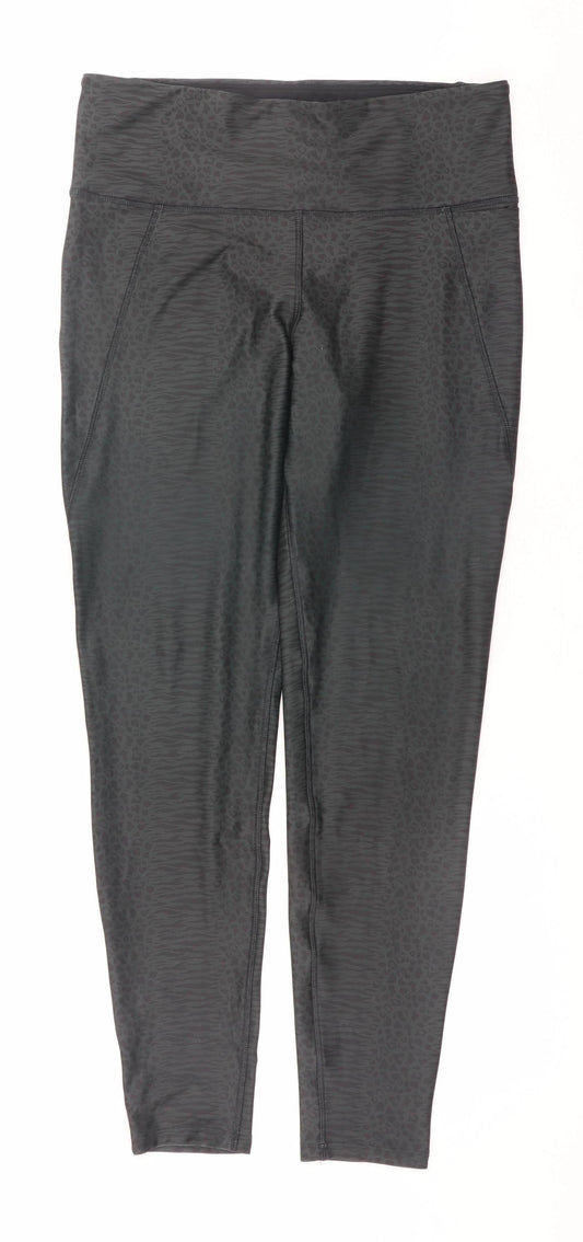 Womens UK Size L Reebok  Ankle Black Leggings