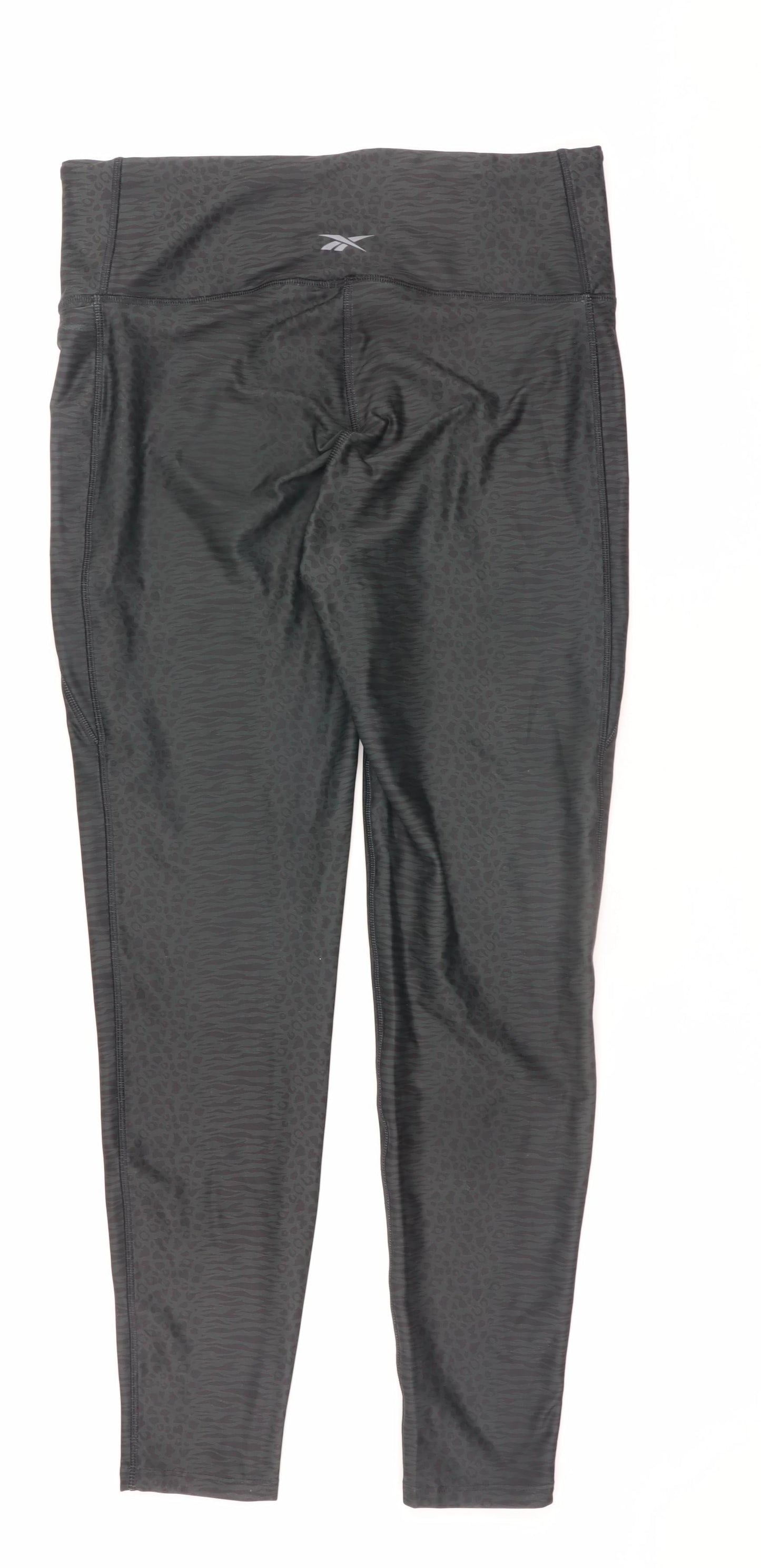 Womens UK Size L Reebok  Ankle Black Leggings