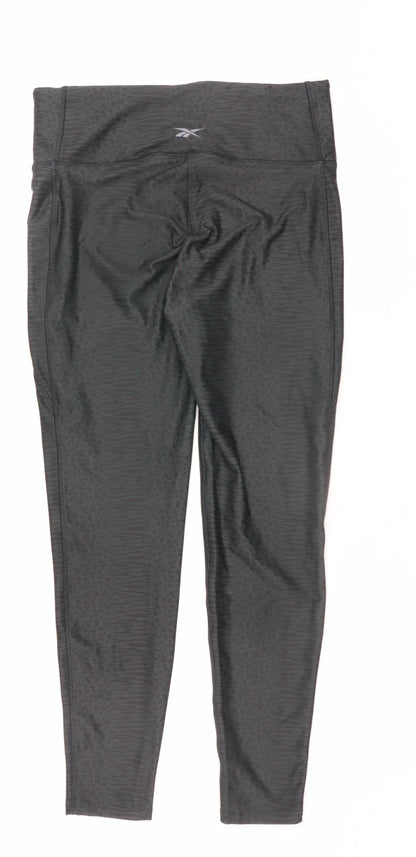 Womens UK Size L Reebok  Ankle Black Leggings