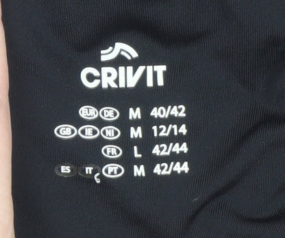 Womens UK Size 12-14 Crivit  Ankle Black Leggings