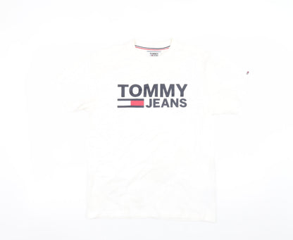 Mens UK Size XS Tommy Jeans White  T-Shirt