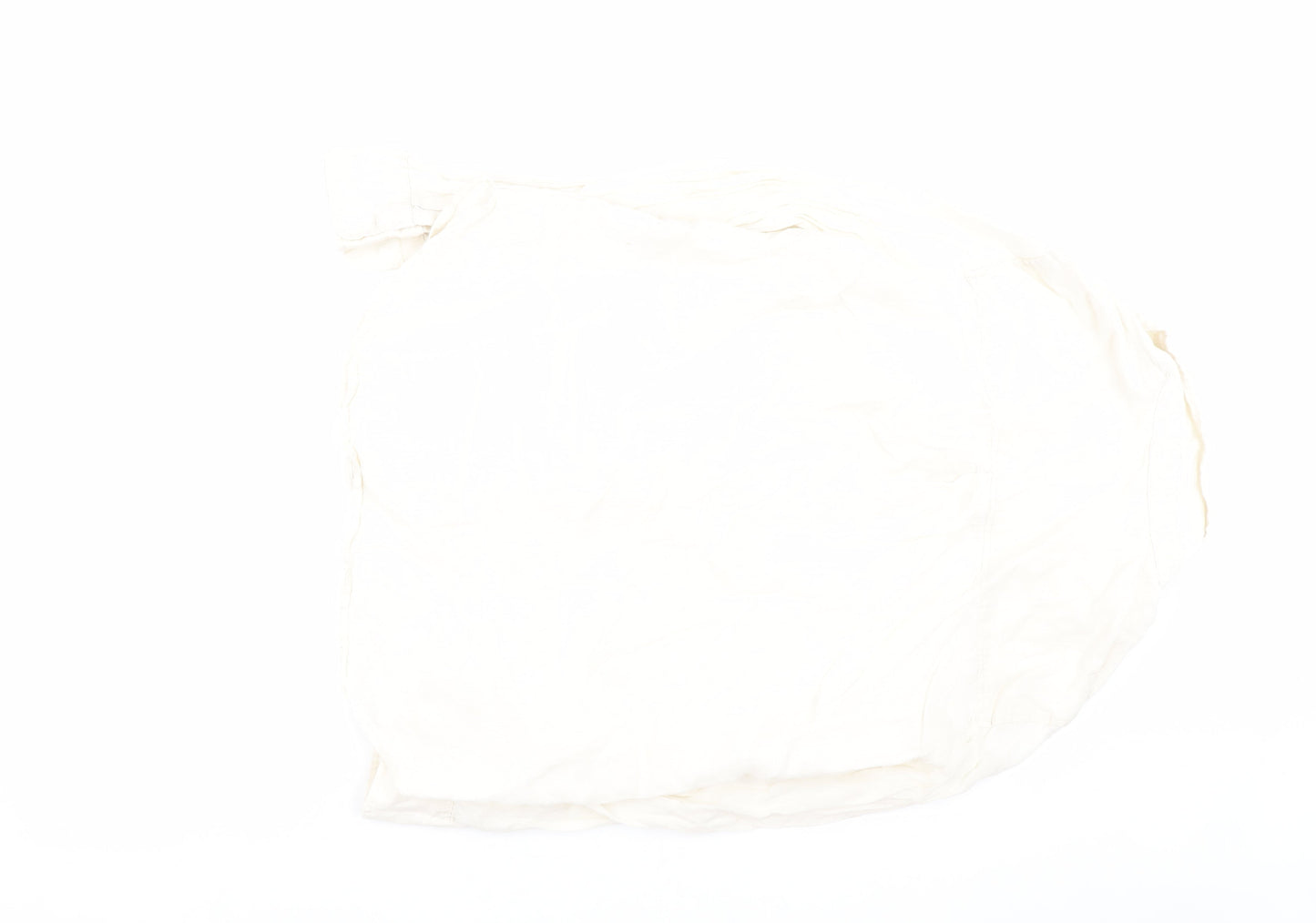 Womens UK Size XS H&M Ivory Basic Button-Up