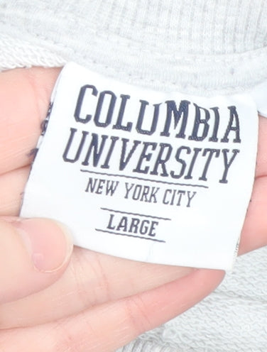 Womens UK Size L Columbia University Grey Pullover Sweatshirt
