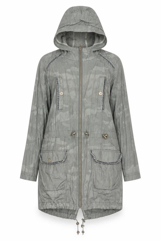 Womens UK Size 10 Lipsy Green Parka Coat