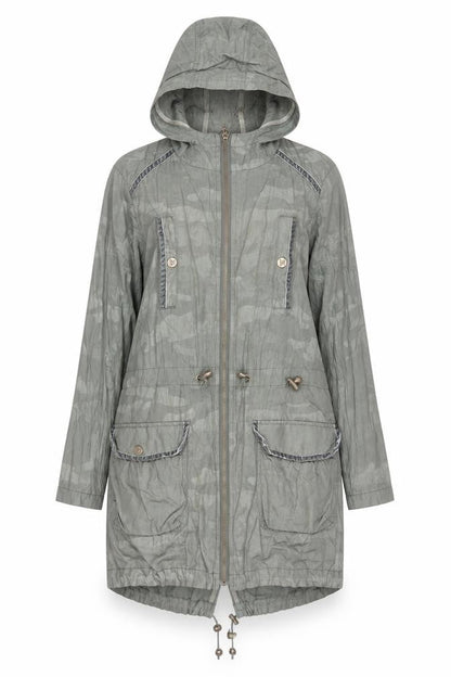 Womens UK Size 10 Lipsy Green Parka Coat