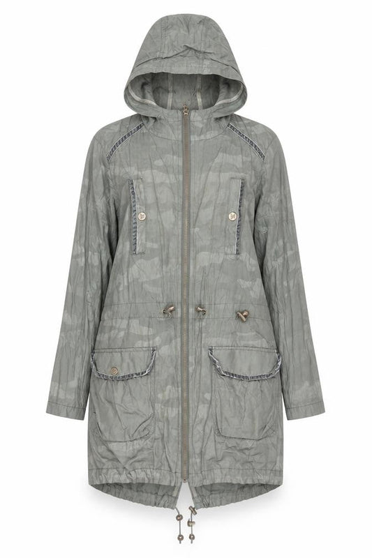 Womens UK Size 10 Lipsy Green Parka Coat