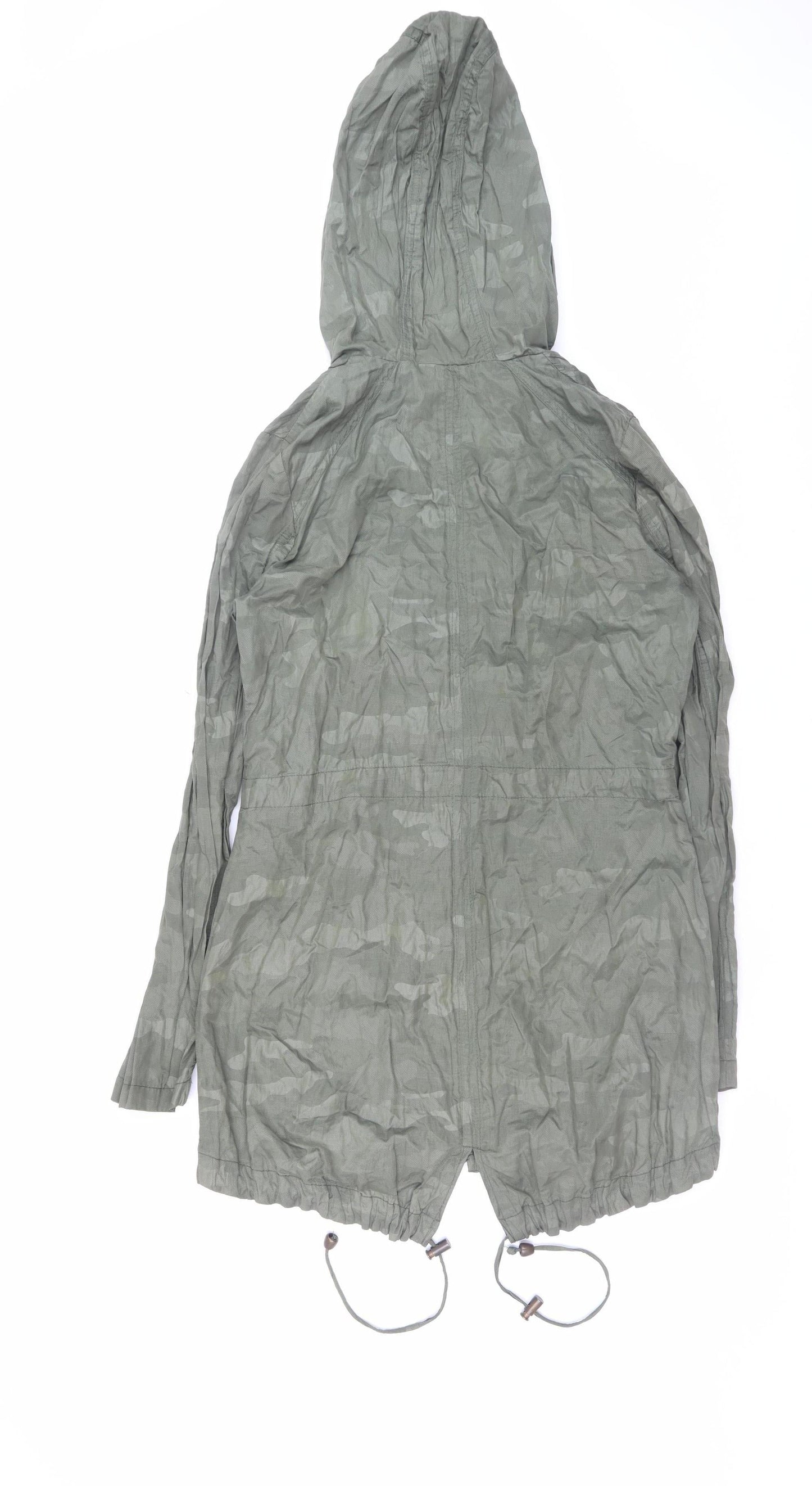 Womens UK Size 10 Lipsy Green Parka Coat