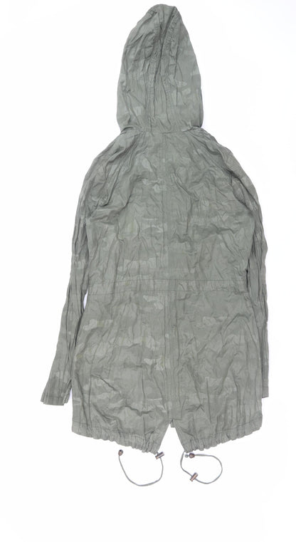 Womens UK Size 10 Lipsy Green Parka Coat
