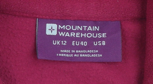 Womens UK Size 12 Mountain Warehouse Red Pullover Sweatshirt