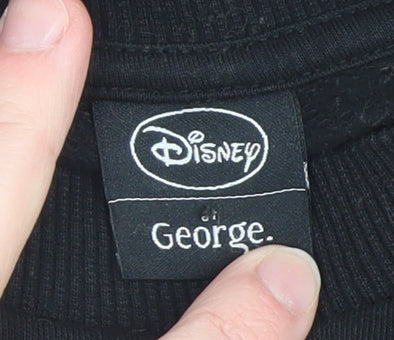 Womens UK Size L Disney at George Black Pullover Sweatshirt