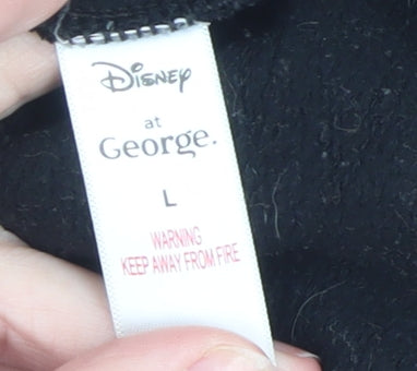 Womens UK Size L Disney at George Black Pullover Sweatshirt
