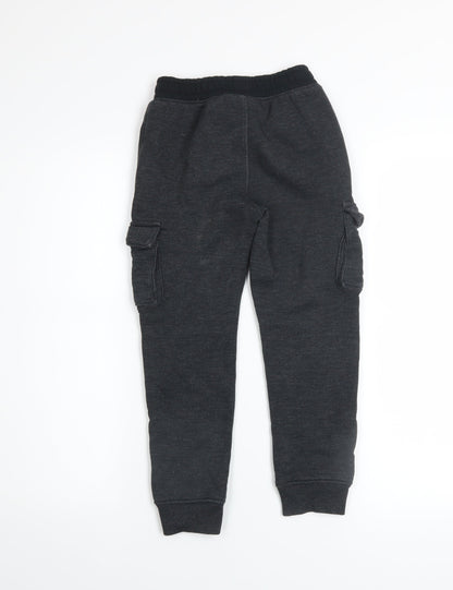 Under Armour Boys Black 5-6 Years Jogger Sweatpants with Cargo Pockets