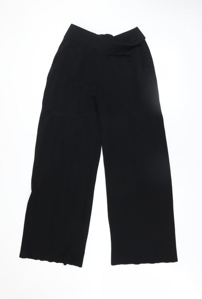 Womens UK Size M Lennon Courtney & Kilkenny Design Regular Fit Wide-Leg Black Tr