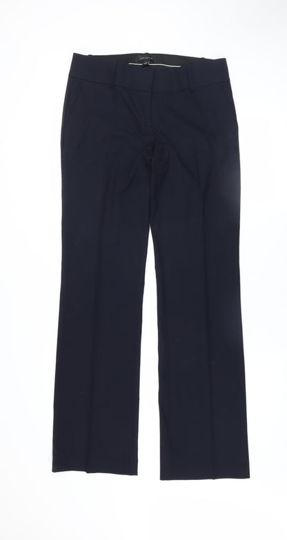 Womens UK Size 6 Ann Taylor Slim Fit Dress Pants Blue Trousers