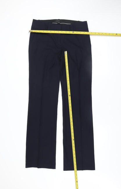 Womens UK Size 6 Ann Taylor Slim Fit Dress Pants Blue Trousers