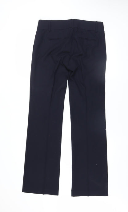 Womens UK Size 6 Ann Taylor Slim Fit Dress Pants Blue Trousers