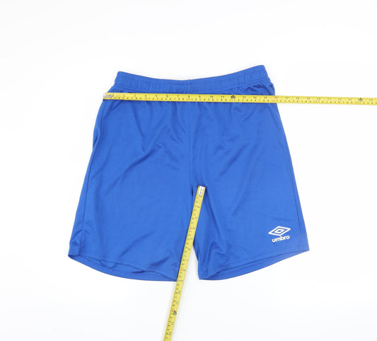 Umbro Men's Blue Athletic Football Shorts Size M
