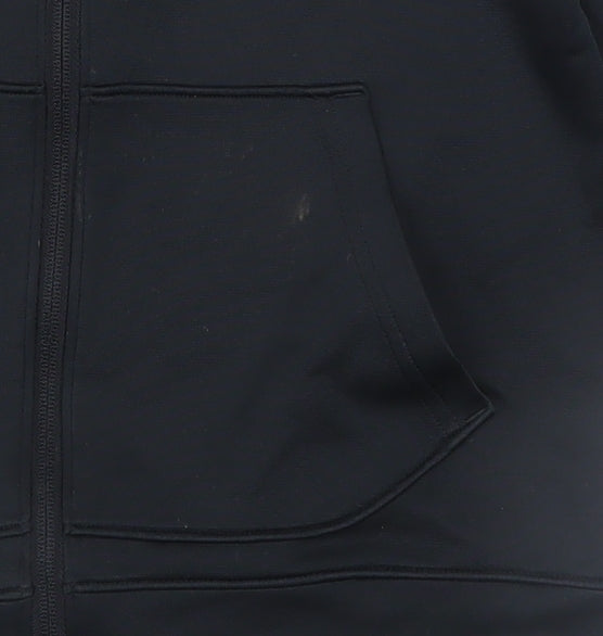 Boys UK Size 10-11 Years Under armour Black Full Zip Hoodie