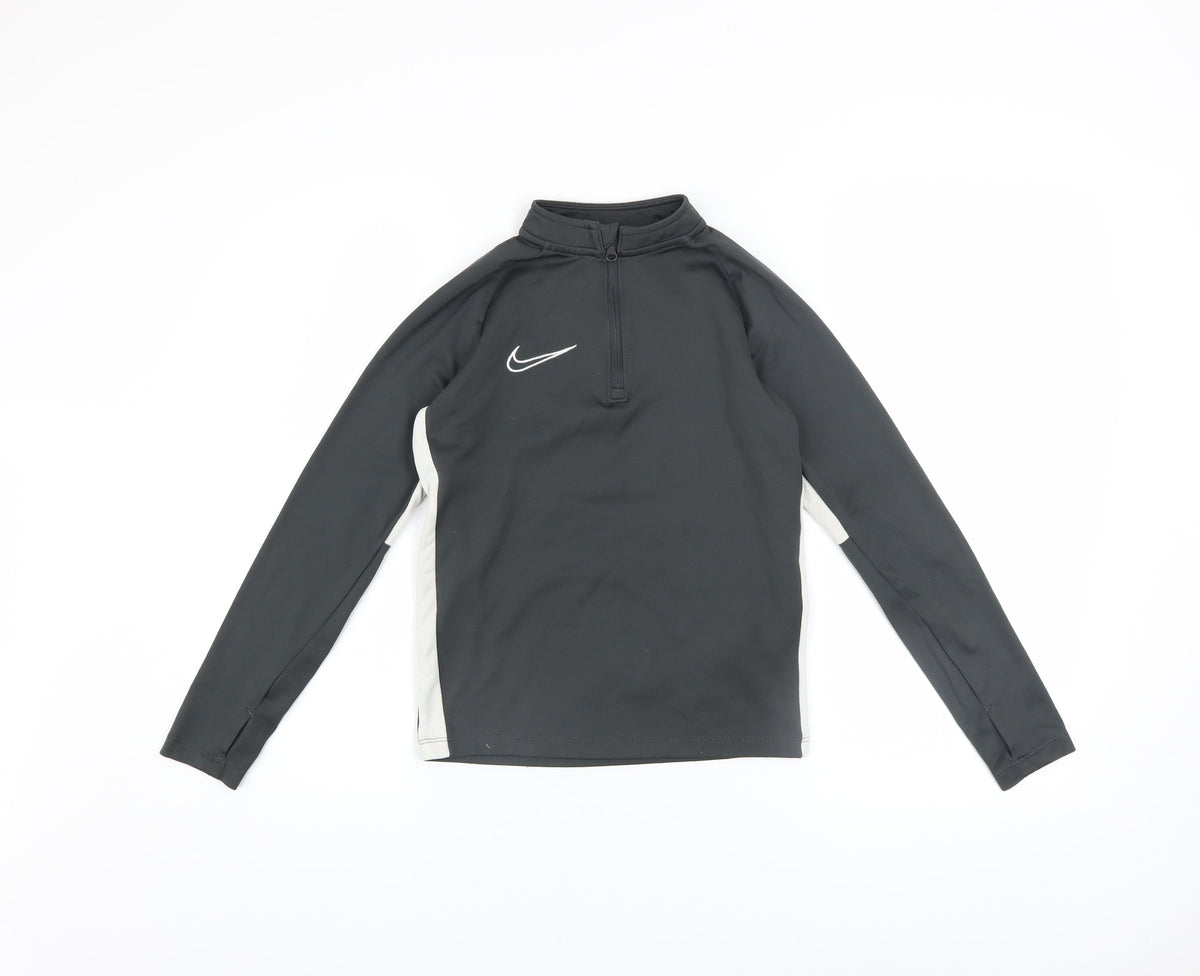 Nike Boys Black Dri-FIT XS 1/4 Zip Pullover Sweatshirt