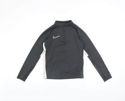 Nike Boys Black Dri-FIT XS 1/4 Zip Pullover Sweatshirt